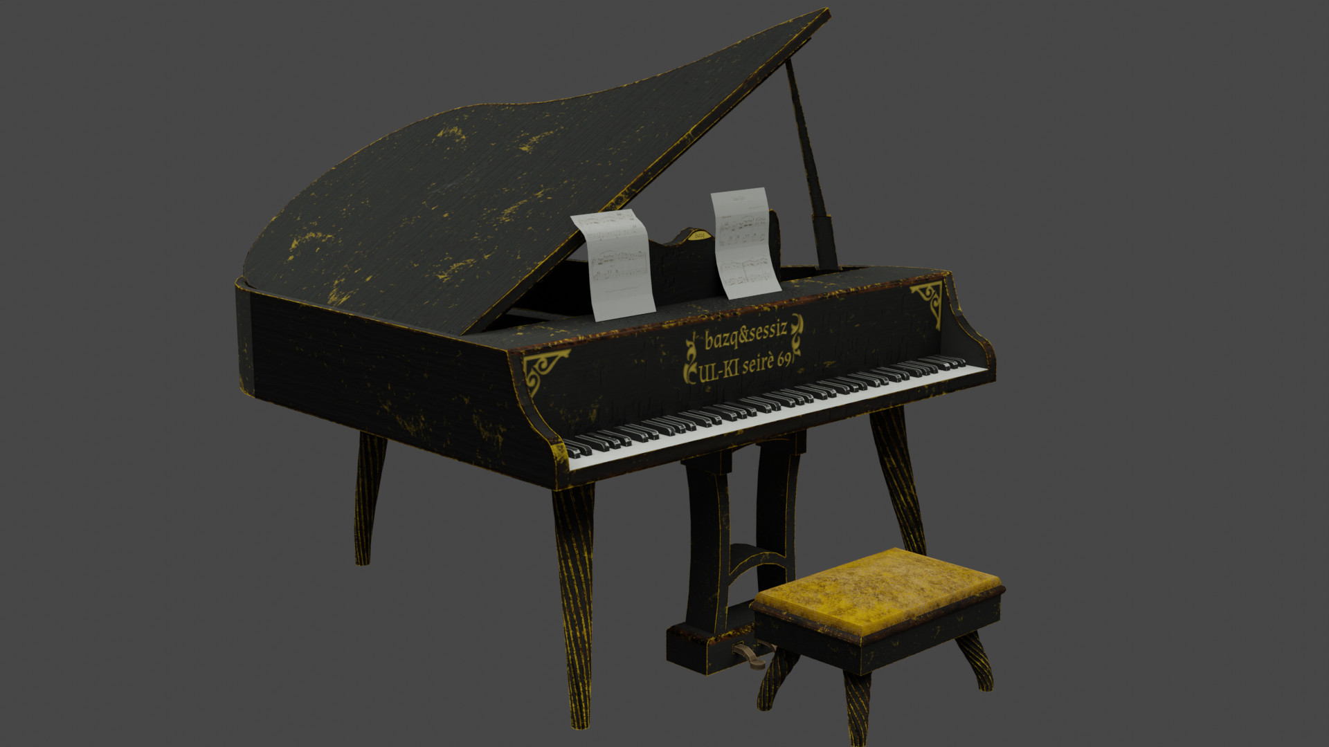 Antique Piano